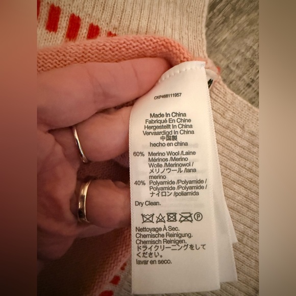 Madewell Mayer Fair Isle Wool Blend Sweater XS - Picture 8 of 8